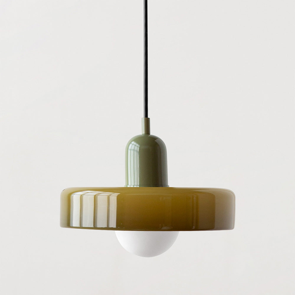 Dining Room Modern Pendant Light | Bauhaus Glass Halo