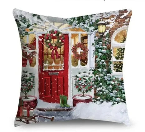 Cushion Christmas Covers | Winter Scene Prints