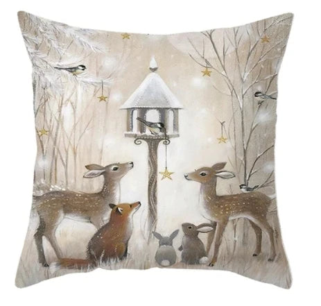 Cushion Christmas Covers | Winter Scene Prints