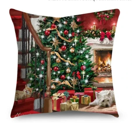 Cushion Christmas Covers | Winter Scene Prints