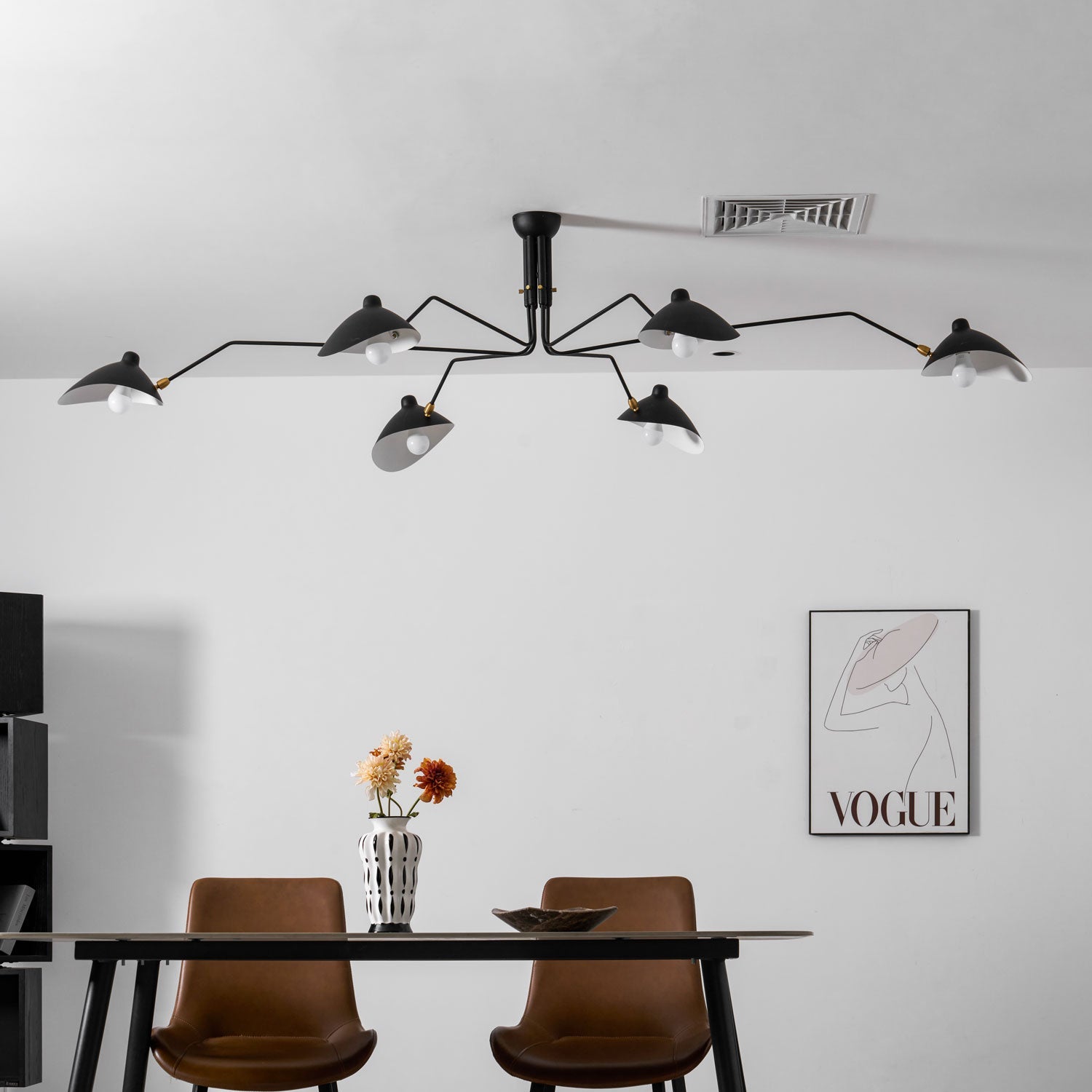 Ceiling Light Multi Arm | Adjustable Fixture with 3 or 6 Heads