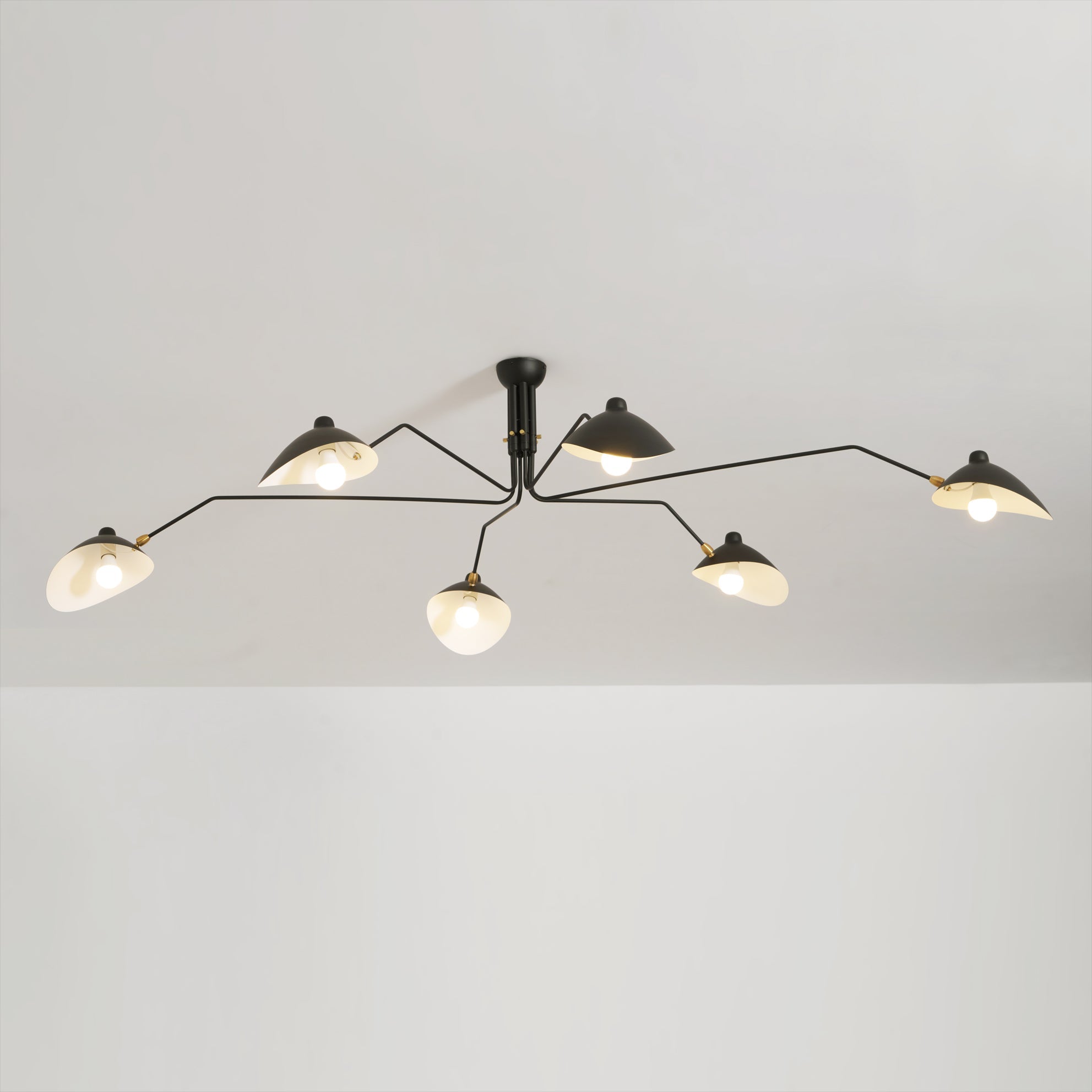 Ceiling Light Multi Arm | Adjustable Fixture with 3 or 6 Heads
