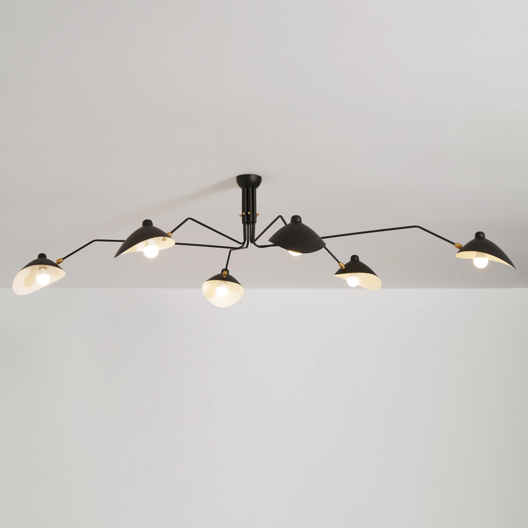 Ceiling Light Multi Arm | Adjustable Fixture with 3 or 6 Heads