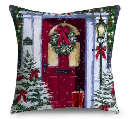 Cushion Christmas Covers | Winter Scene Prints