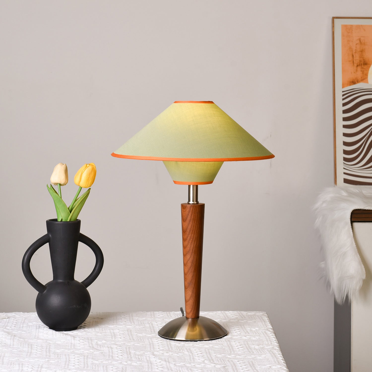 Table Lamp | Fabric Shade Table Light