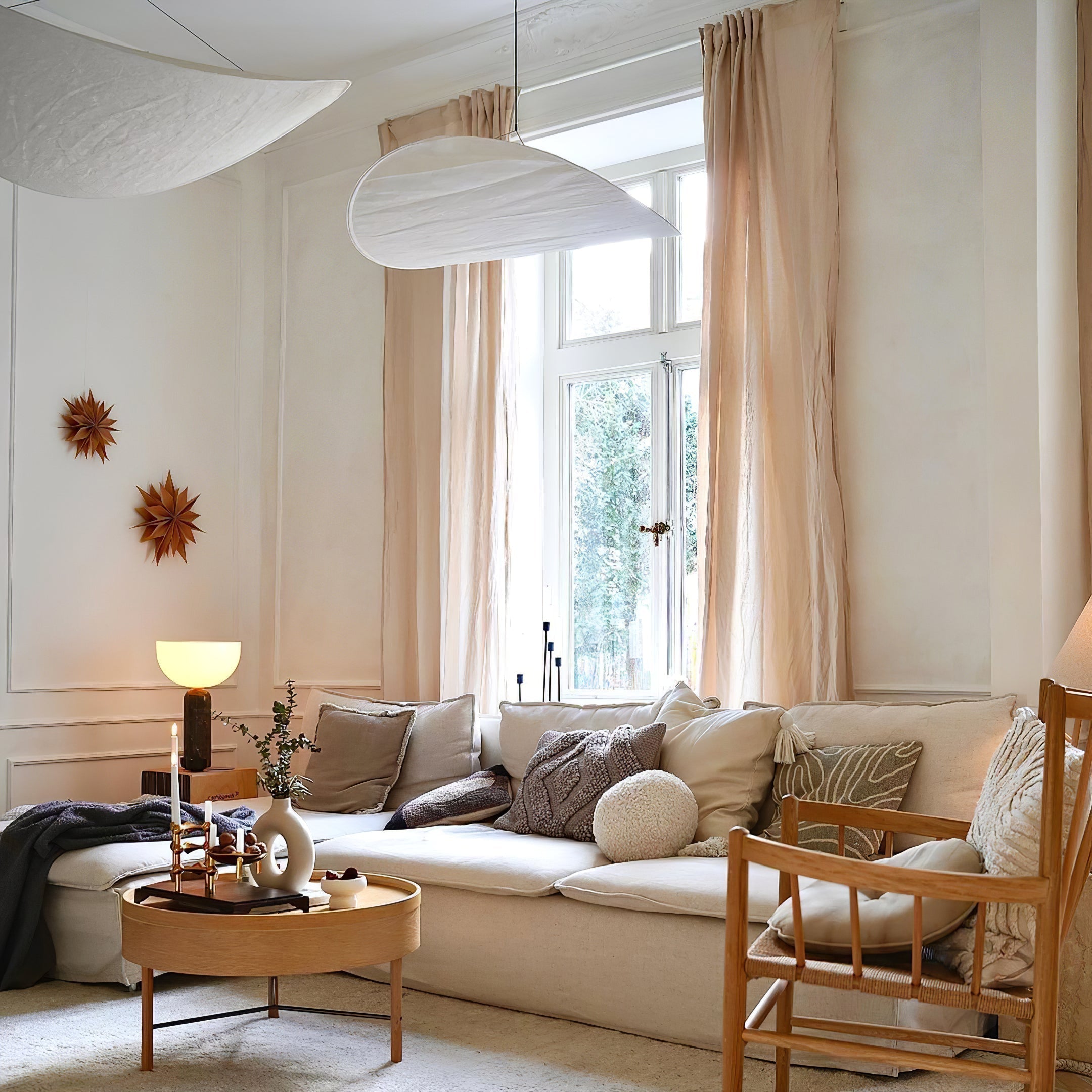 Pendant Light LED | Curved Shade Ceiling Design