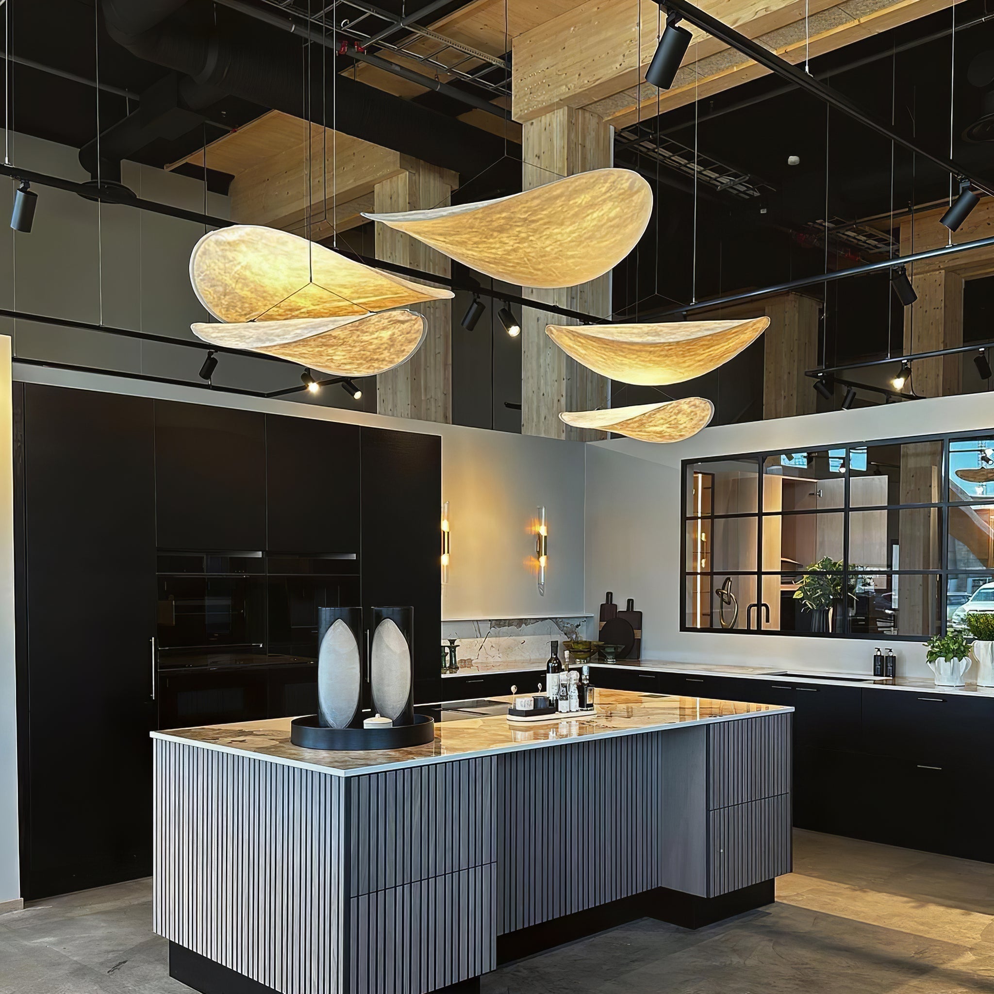 Pendant Light LED | Curved Shade Ceiling Design