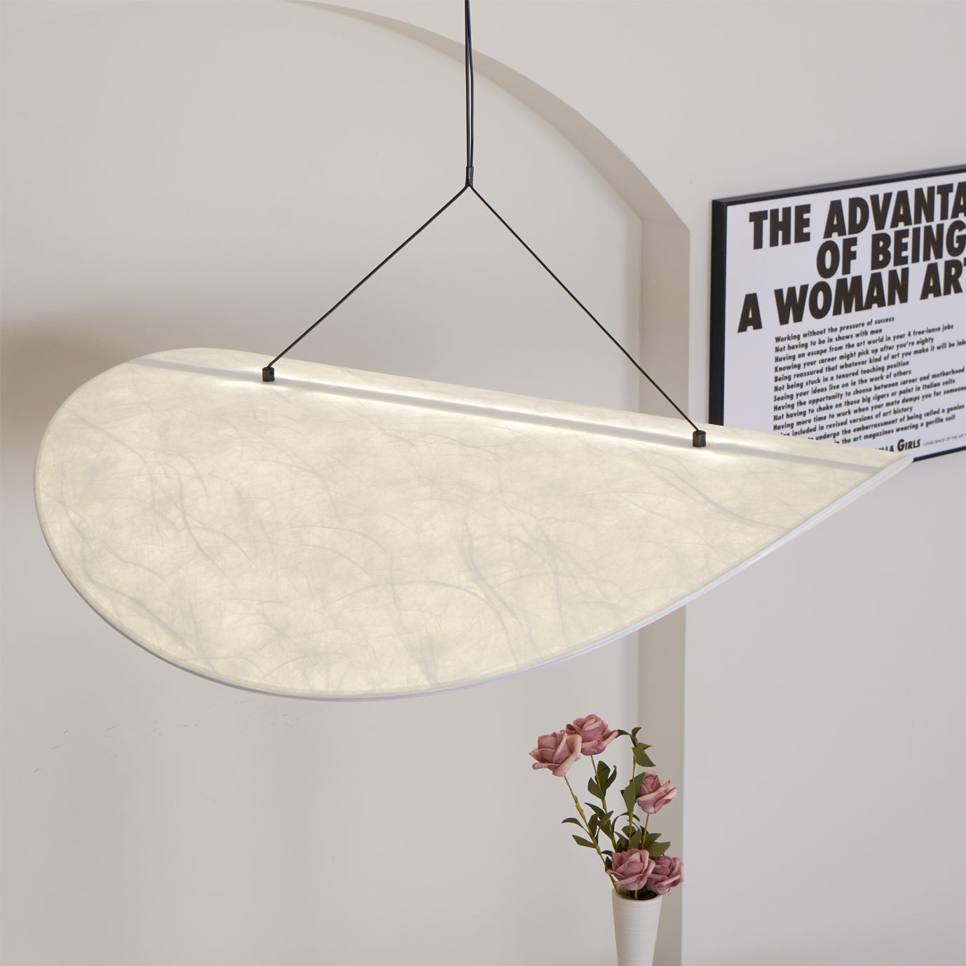 Pendant Light LED | Curved Shade Ceiling Design
