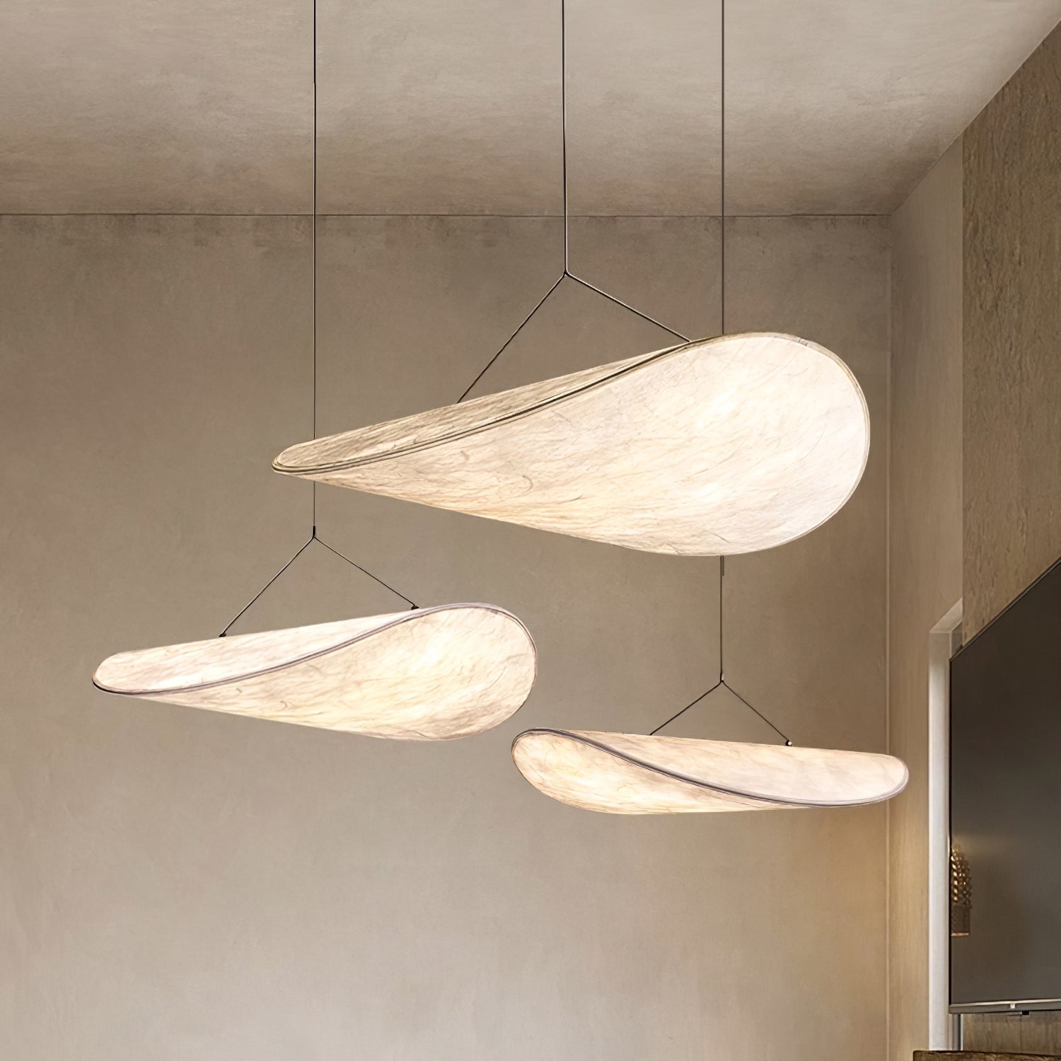 Pendant Light LED | Curved Shade Ceiling Design