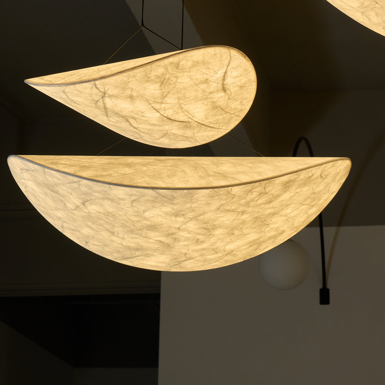 Pendant Light LED | Curved Shade Ceiling Design