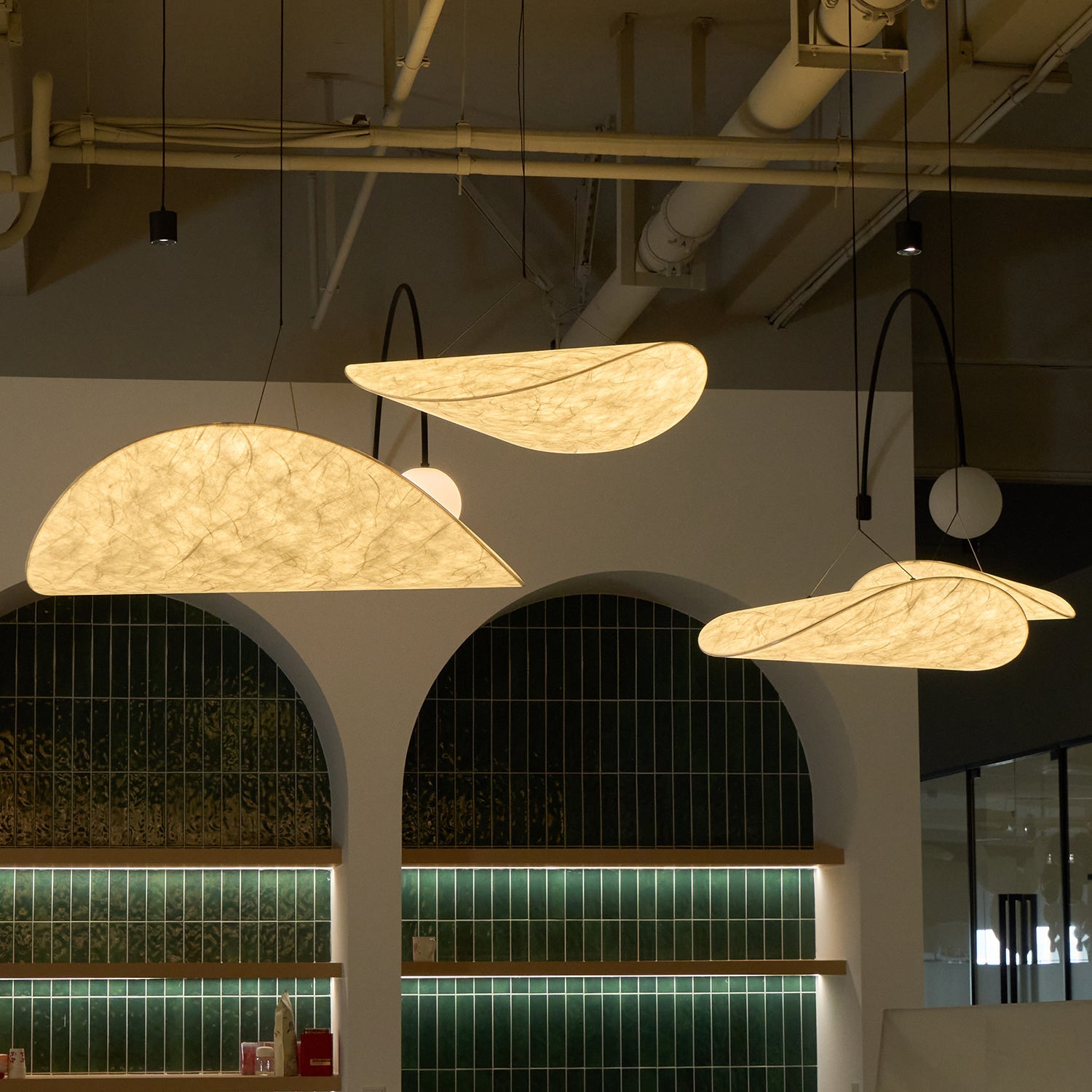 Pendant Light LED | Curved Shade Ceiling Design