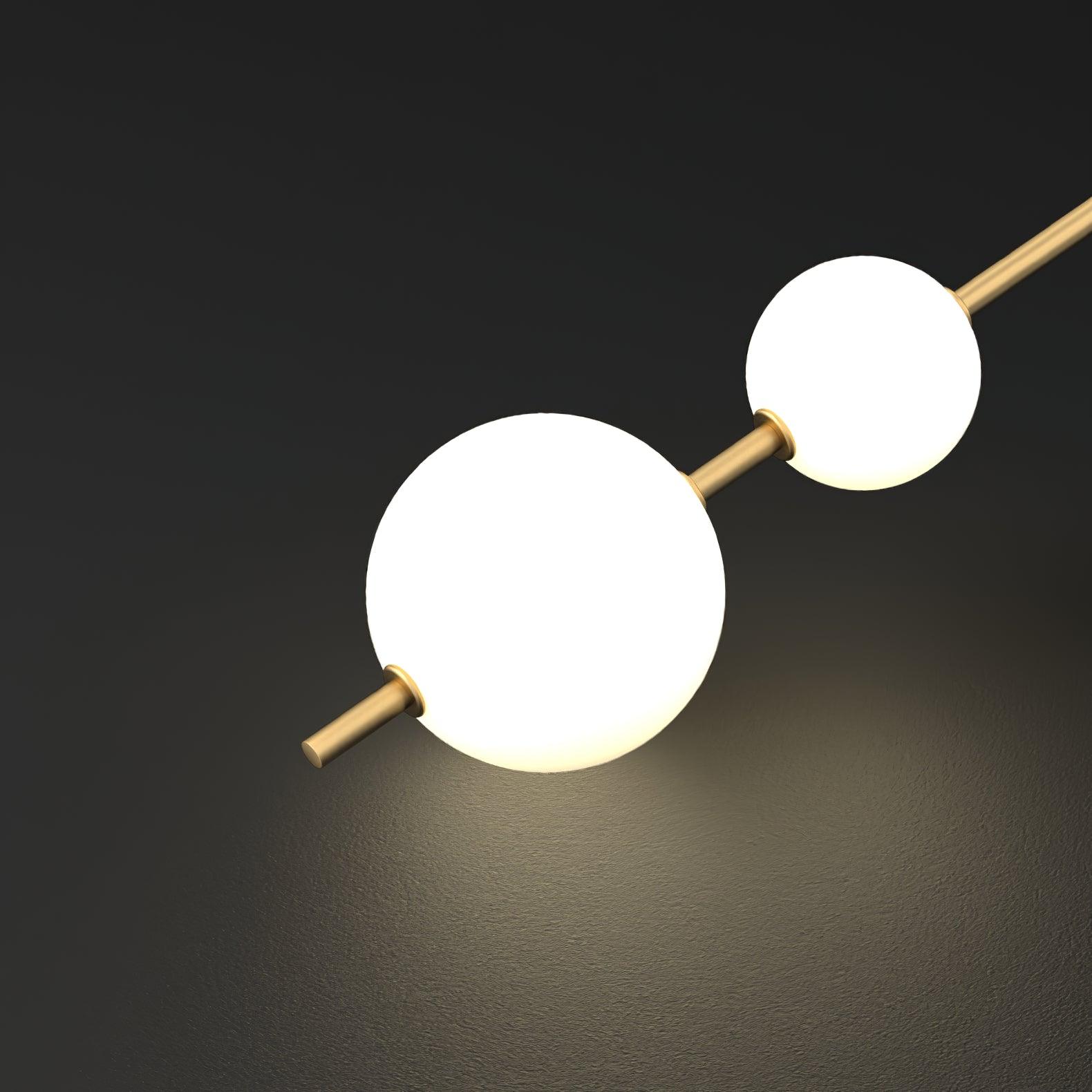Bedroom Modern Wall Light | Vertical Glass Globe