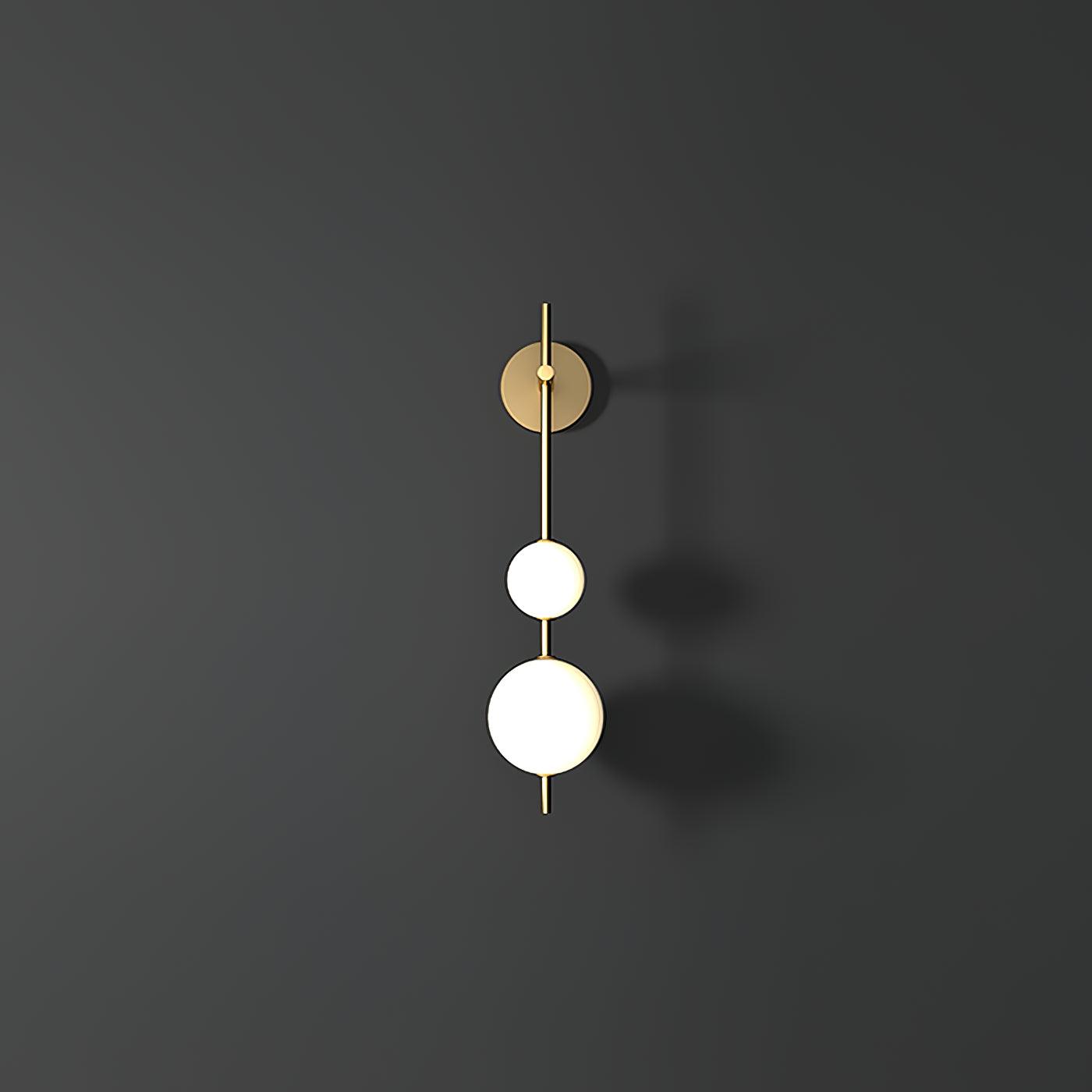 Bedroom Modern Wall Light | Vertical Glass Globe