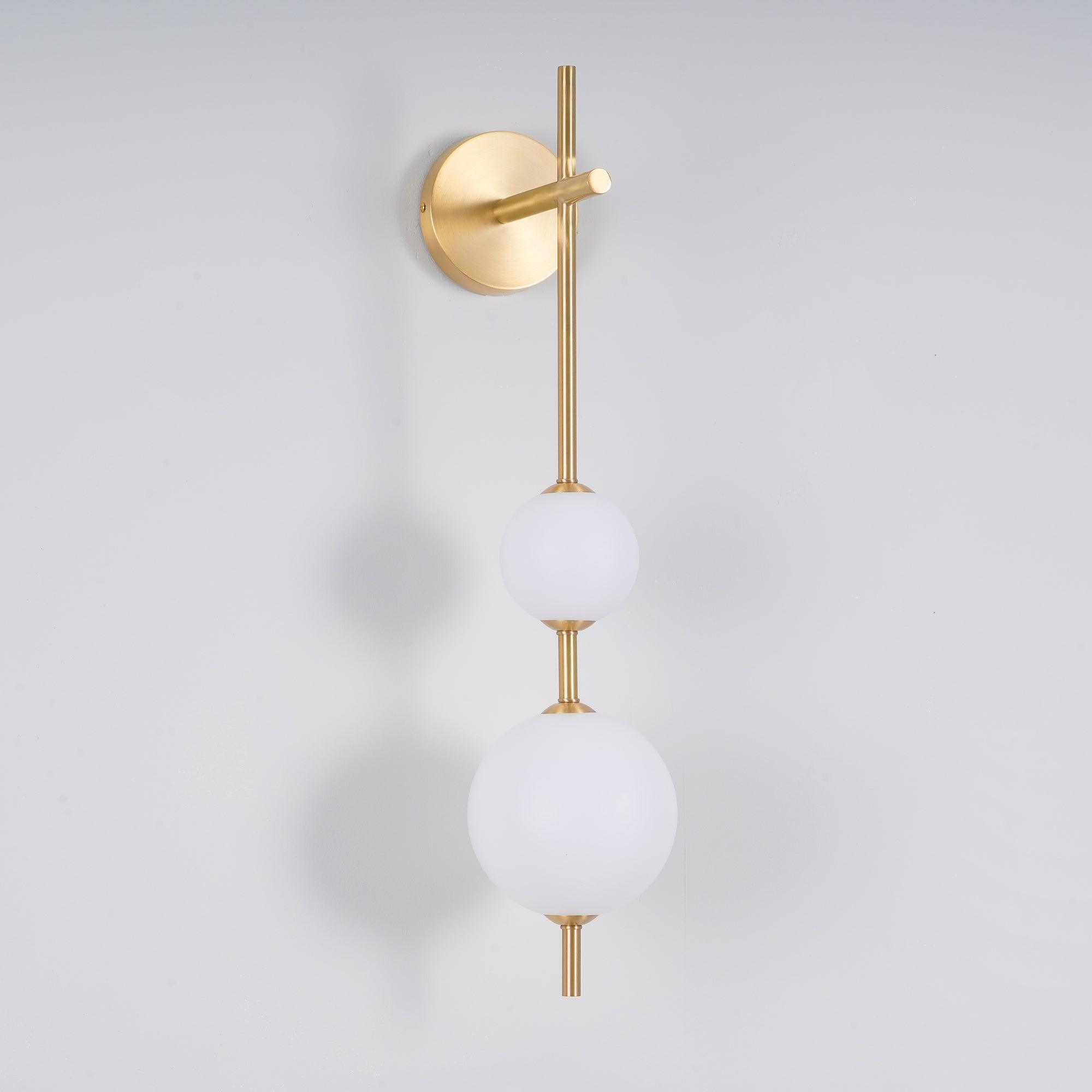 Bedroom Modern Wall Light | Vertical Glass Globe