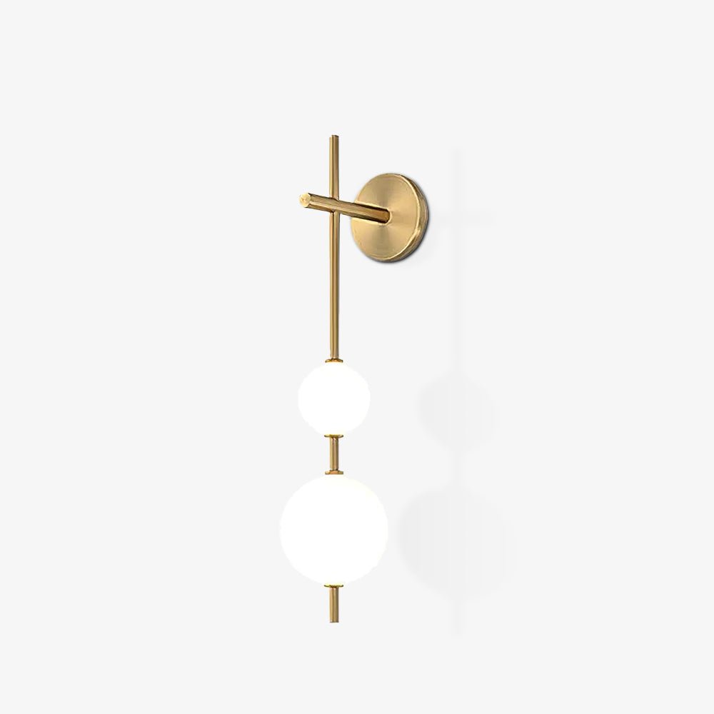 Bedroom Modern Wall Light | Vertical Glass Globe