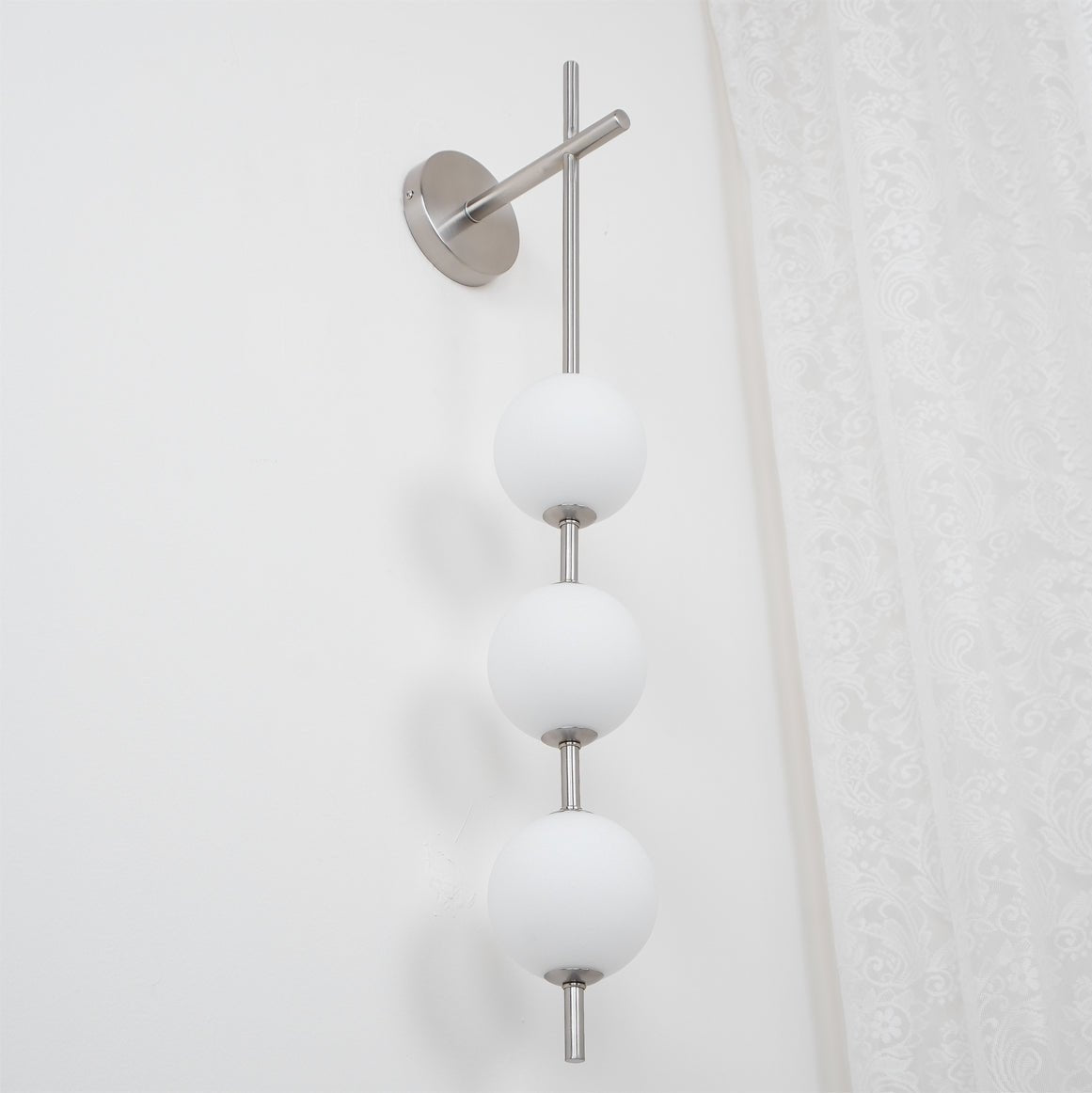 Bedroom Modern Wall Light | Vertical Glass Globe