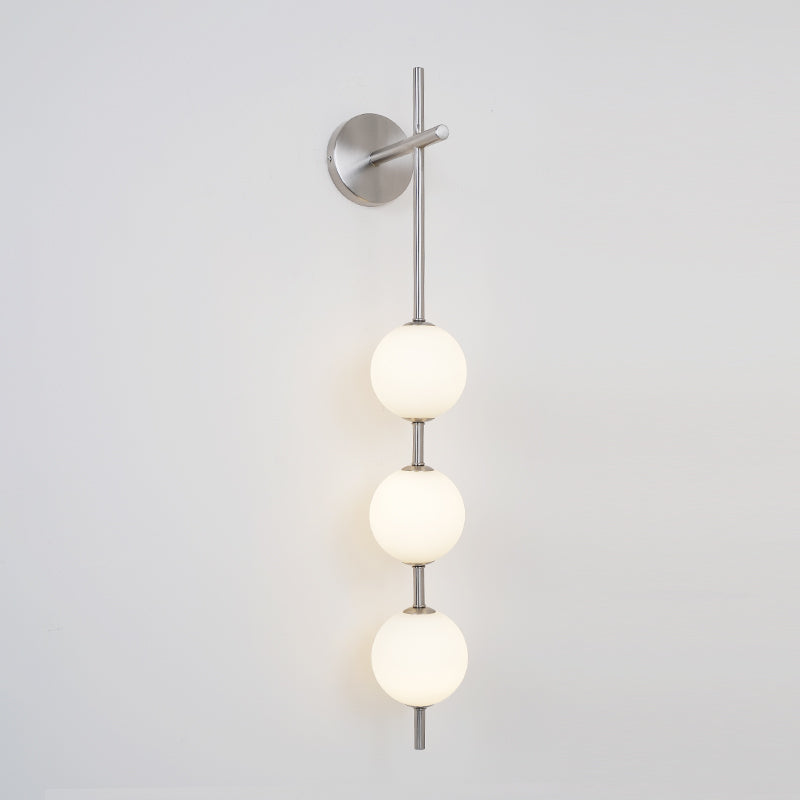 Bedroom Modern Wall Light | Vertical Glass Globe