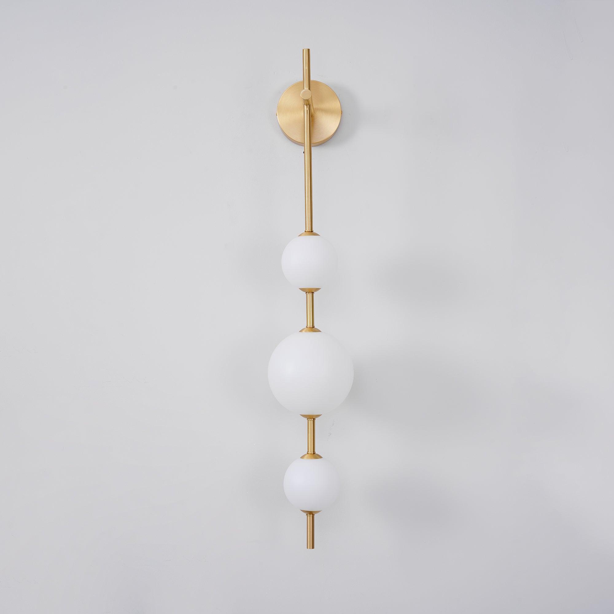 Bedroom Modern Wall Light | Vertical Glass Globe