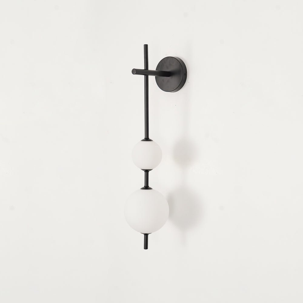 Bedroom Modern Wall Light | Vertical Glass Globe