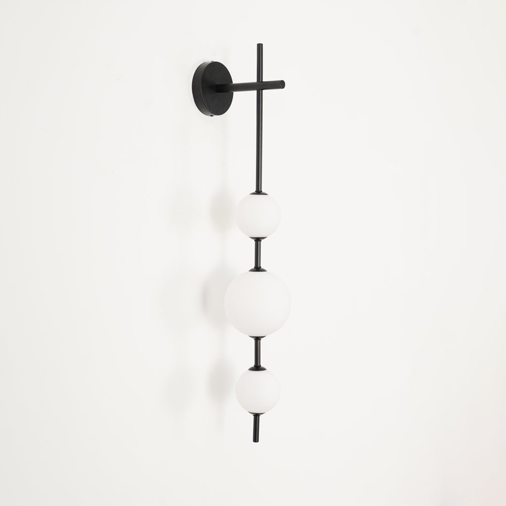Bedroom Modern Wall Light | Vertical Glass Globe
