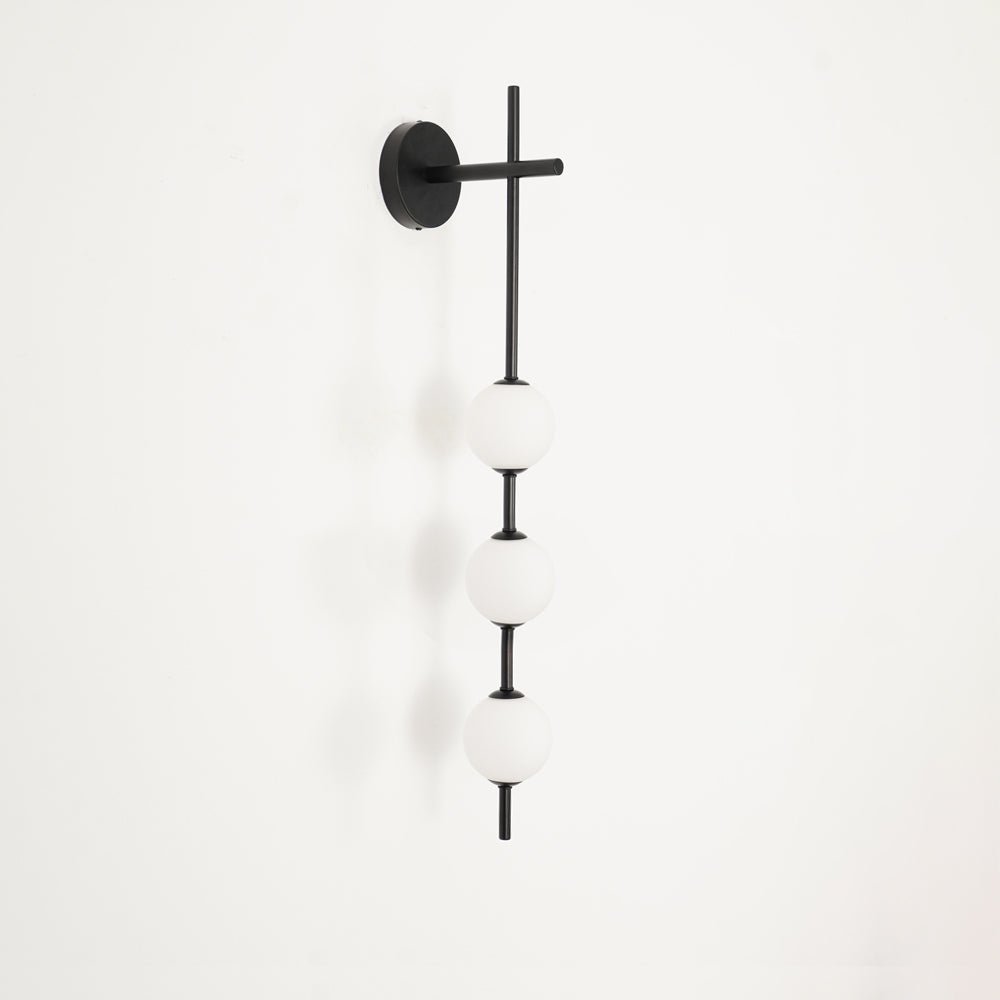 Bedroom Modern Wall Light | Vertical Glass Globe