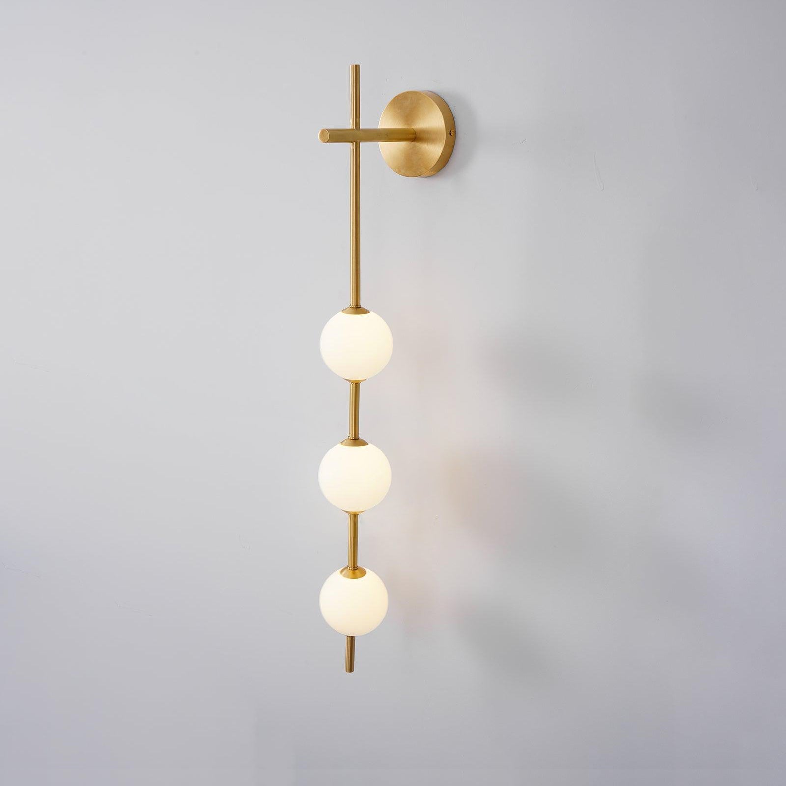 Bedroom Modern Wall Light | Vertical Glass Globe