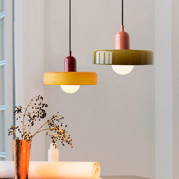 Dining Room Modern Pendant Light | Bauhaus Glass Halo