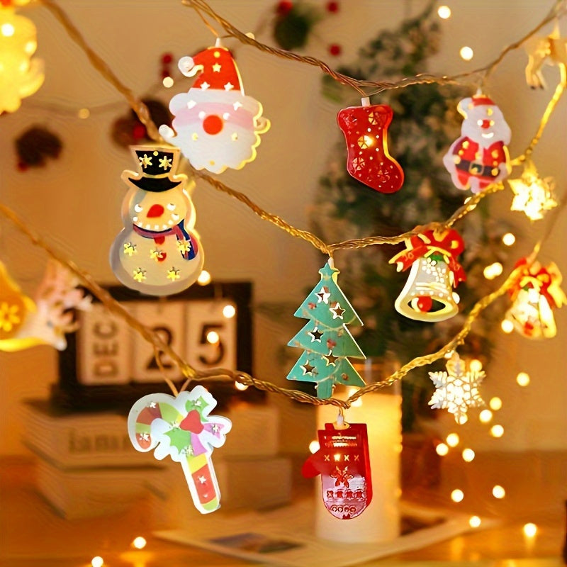 Christmas Light | Santa Snowman String Decoration