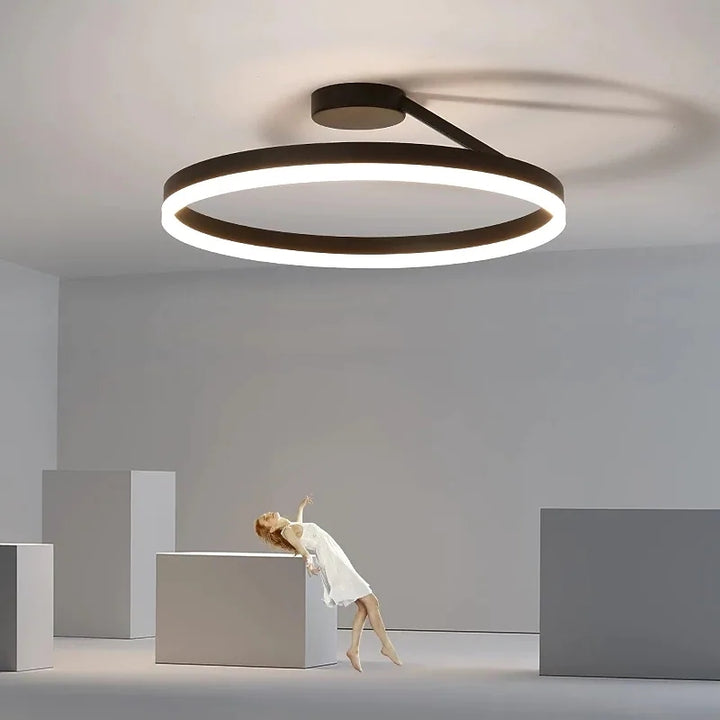 Ceiling Light | Minimalist Nordic Style Swirl LED Fixture