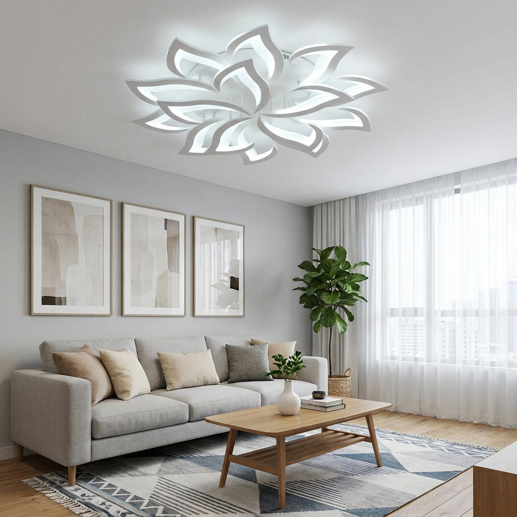 Ceiling Light | Contemporary Flower Shape LED Fixture
