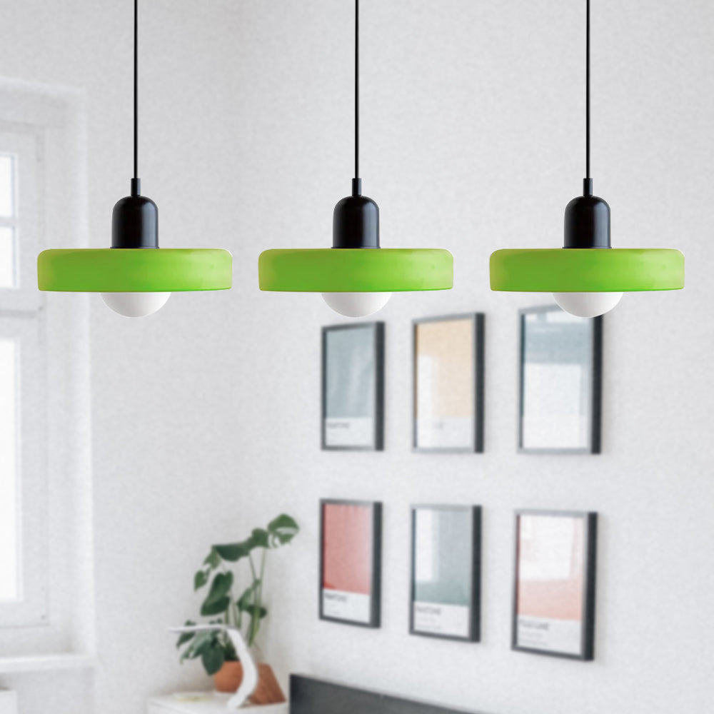 Modern Pendant Light | Triple Glass Ceiling Fixture