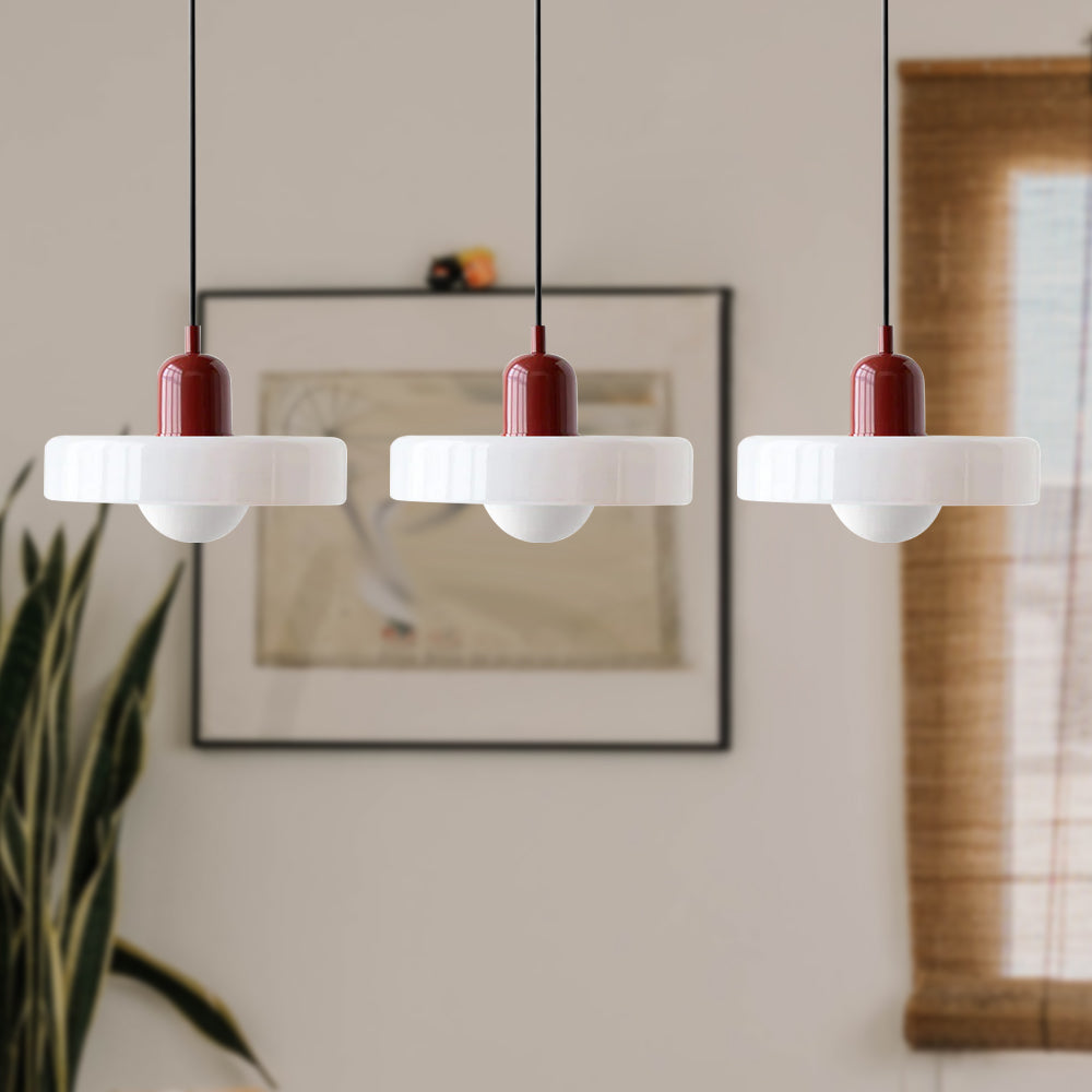 Modern Pendant Light | Triple Glass Ceiling Fixture