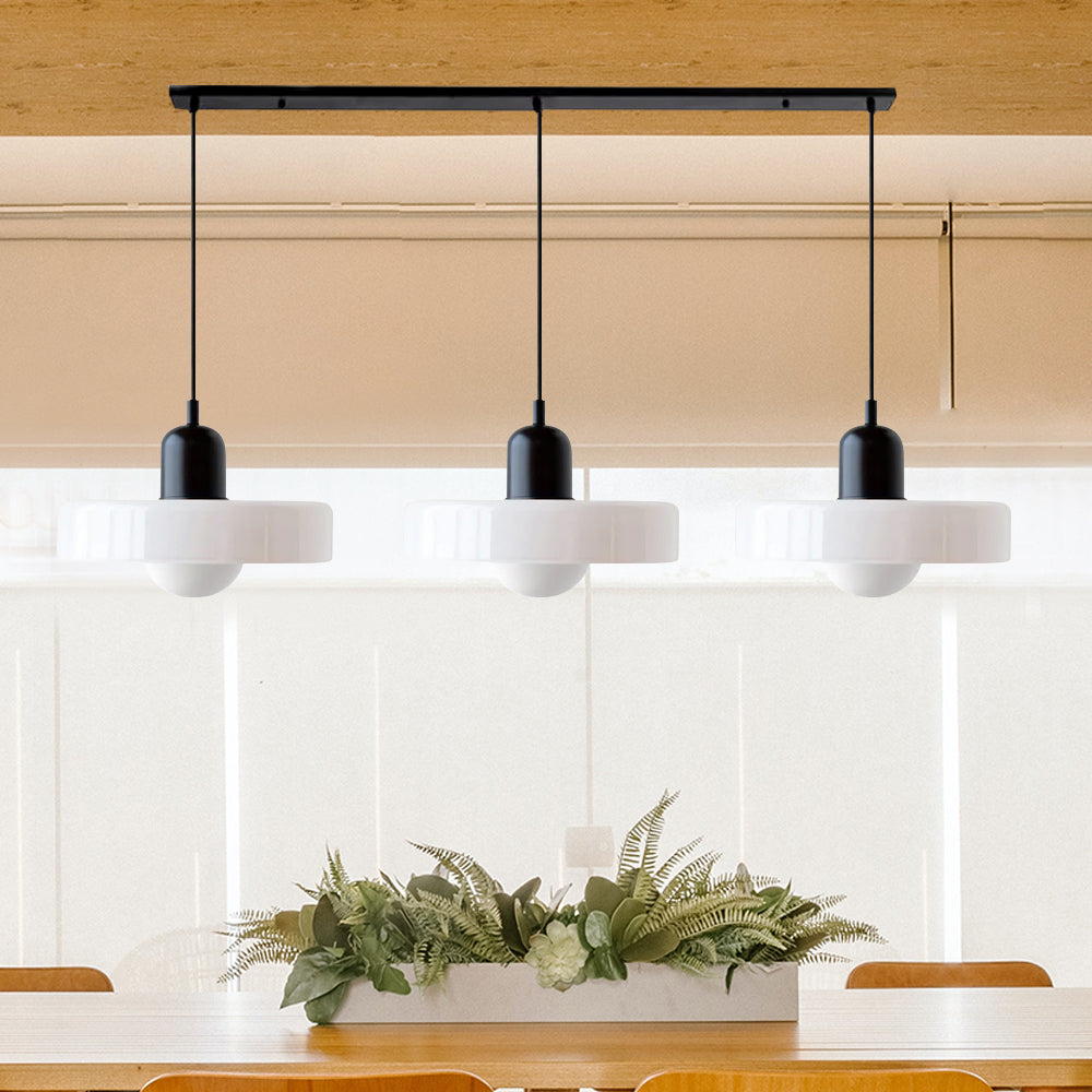 Modern Pendant Light | Triple Glass Ceiling Fixture