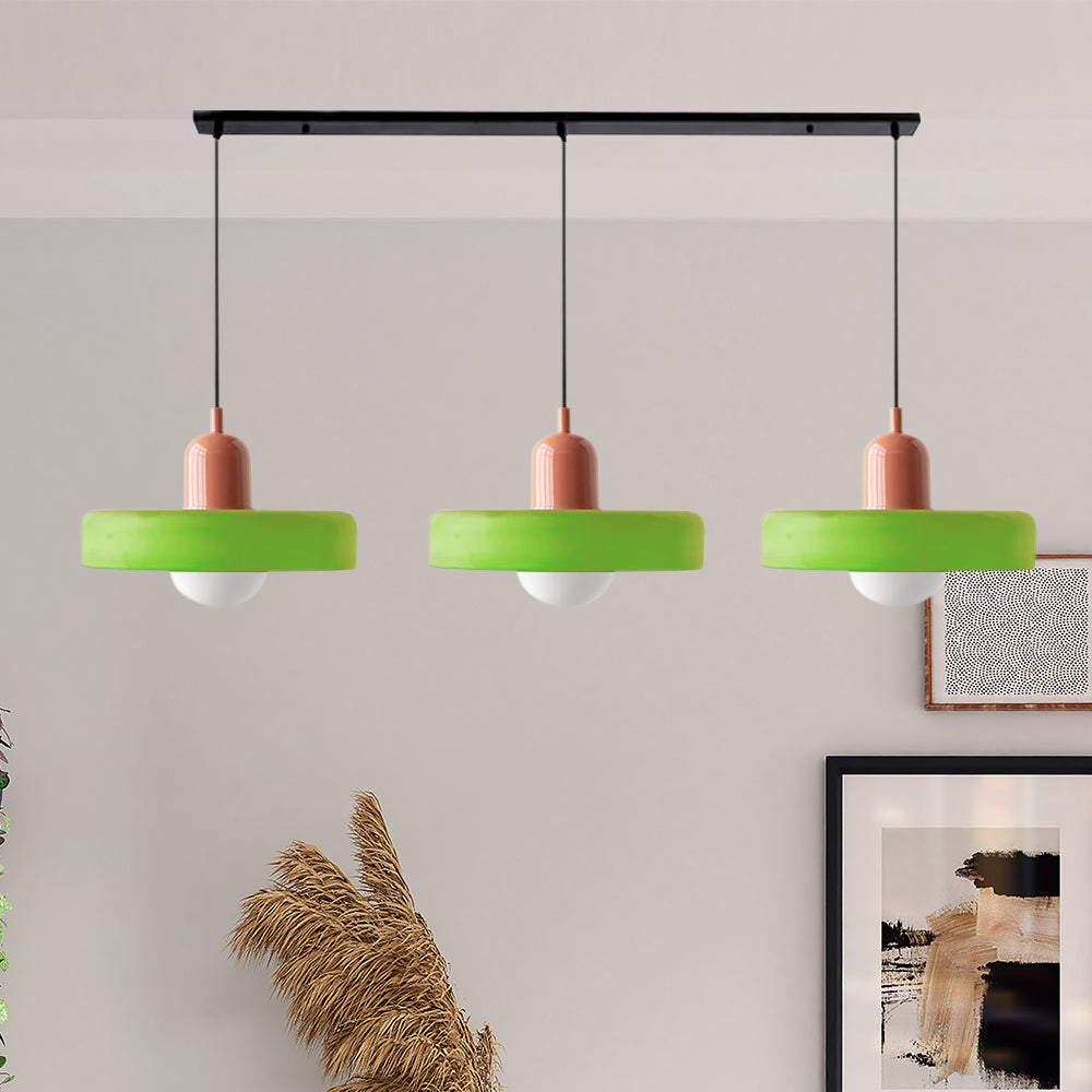 Modern Pendant Light | Triple Glass Ceiling Fixture