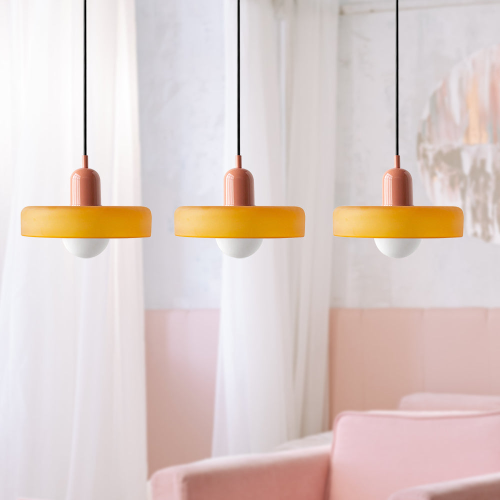Modern Pendant Light | Triple Glass Ceiling Fixture