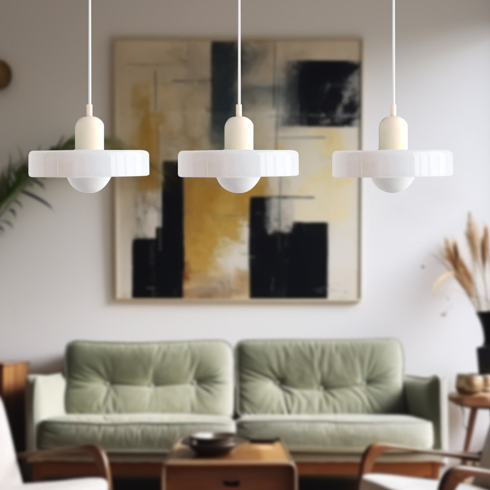 Modern Pendant Light | Triple Glass Ceiling Fixture