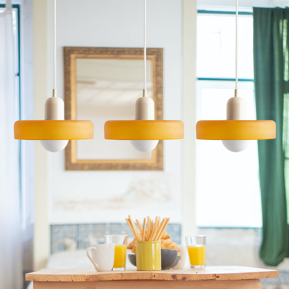 Modern Pendant Light | Triple Glass Ceiling Fixture