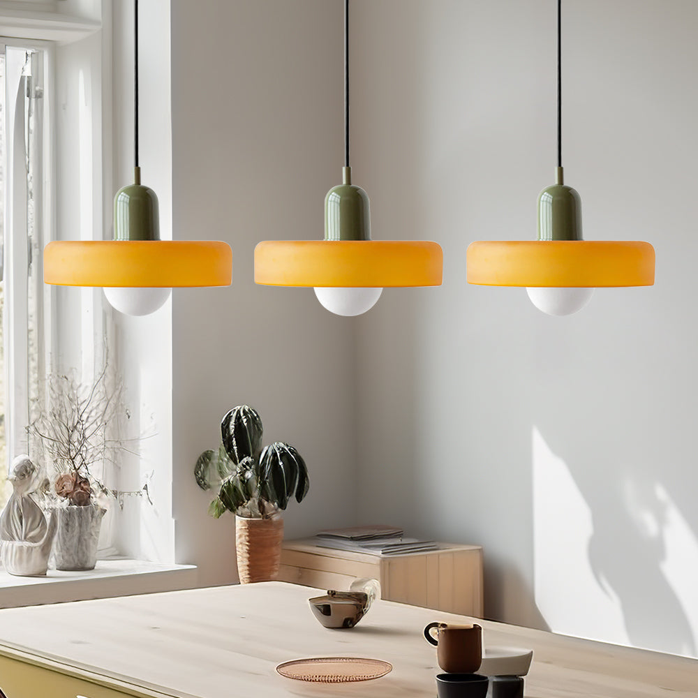 Modern Pendant Light | Triple Glass Ceiling Fixture