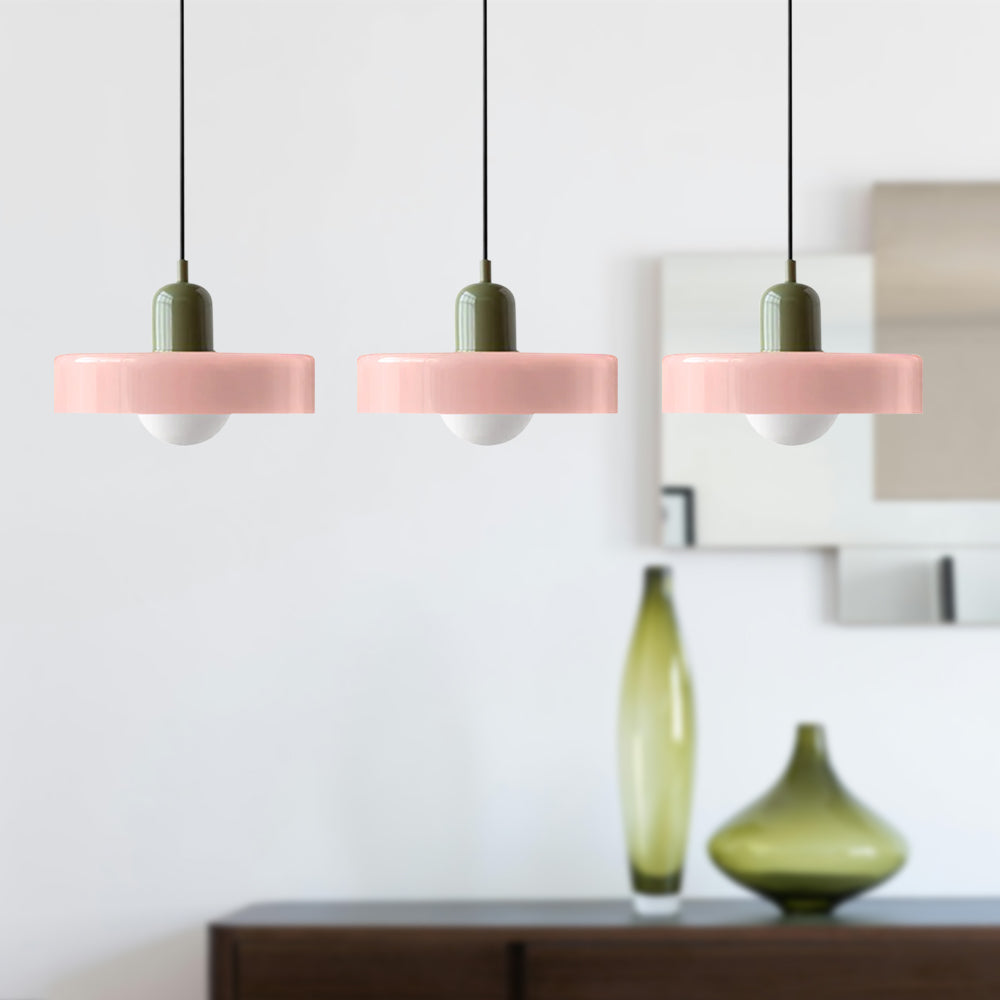 Modern Pendant Light | Triple Glass Ceiling Fixture