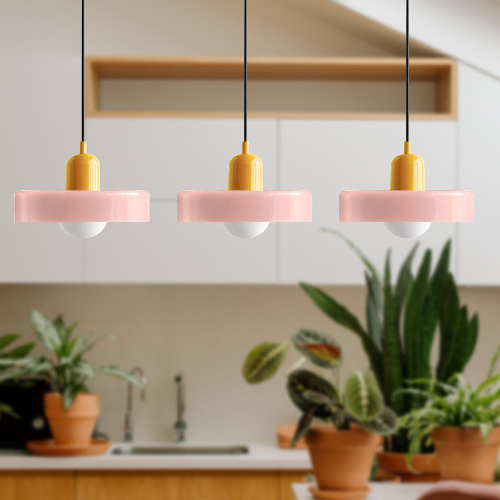 Modern Pendant Light | Triple Glass Ceiling Fixture
