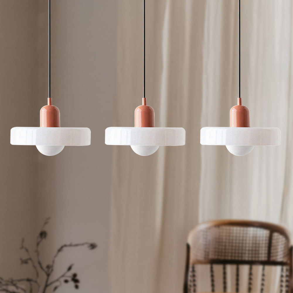 Modern Pendant Light | Triple Glass Ceiling Fixture
