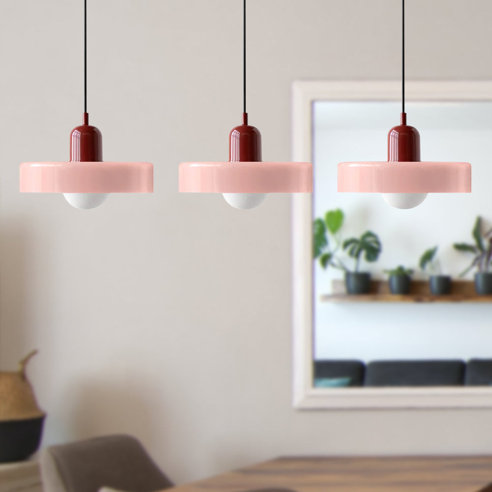 Modern Pendant Light | Triple Glass Ceiling Fixture