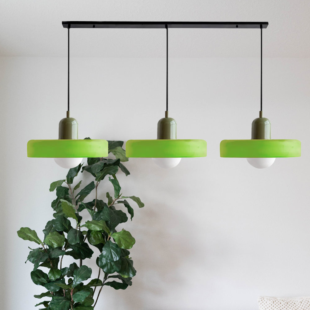 Modern Pendant Light | Triple Glass Ceiling Fixture