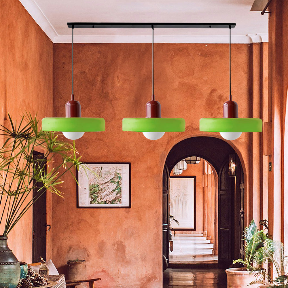 Modern Pendant Light | Triple Glass Ceiling Fixture