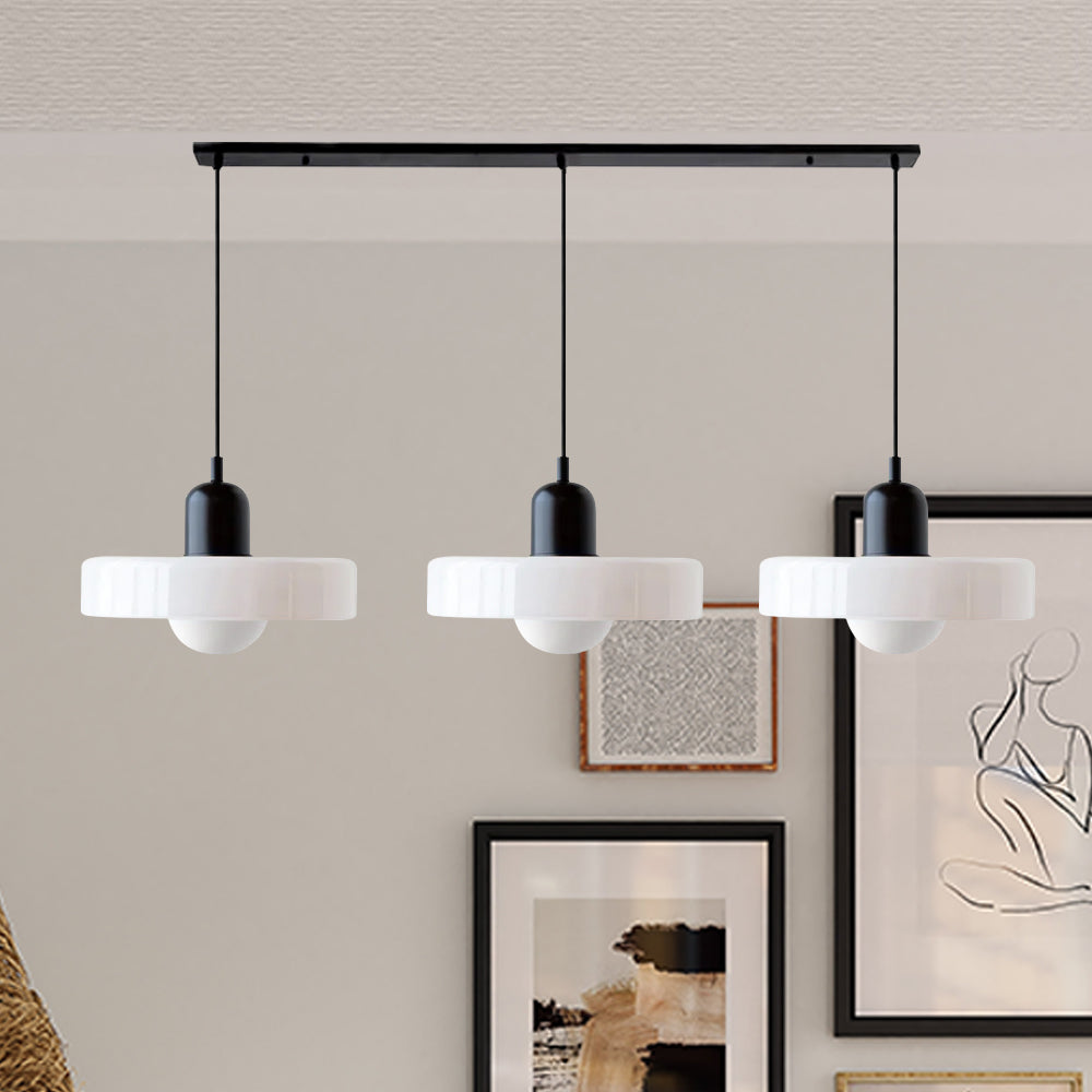 Modern Pendant Light | Triple Glass Ceiling Fixture