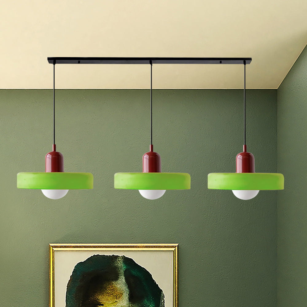 Modern Pendant Light | Triple Glass Ceiling Fixture