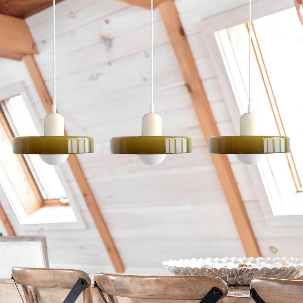 Modern Pendant Light | Triple Glass Ceiling Fixture