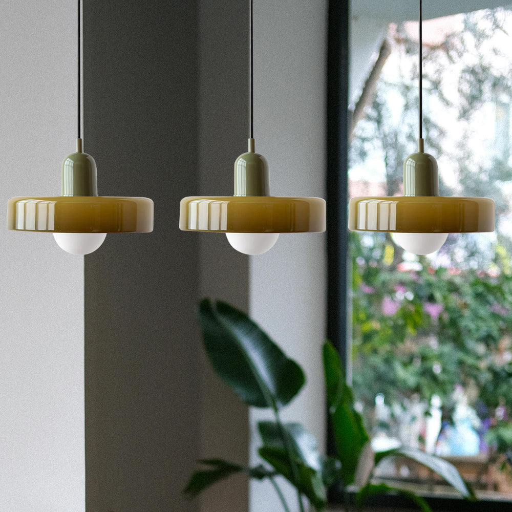 Modern Pendant Light | Triple Glass Ceiling Fixture