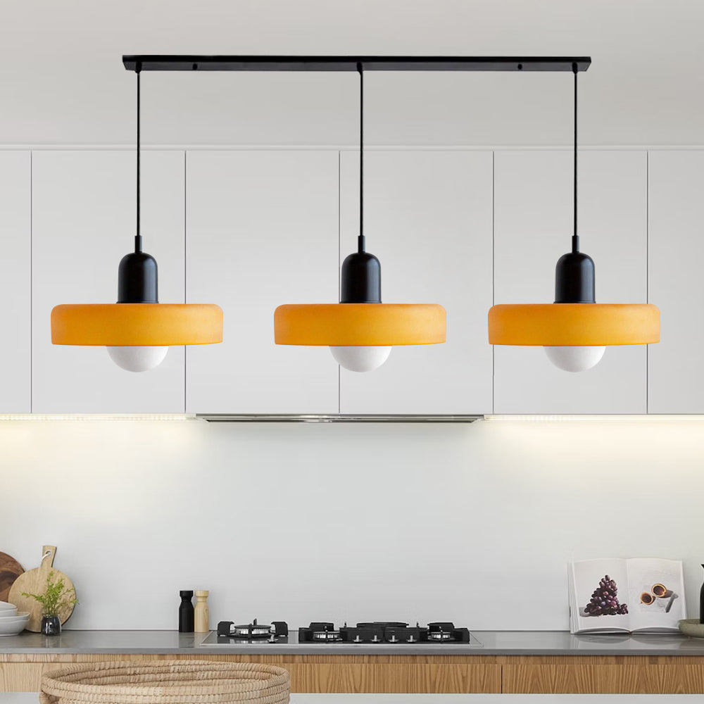 Modern Pendant Light | Triple Glass Ceiling Fixture