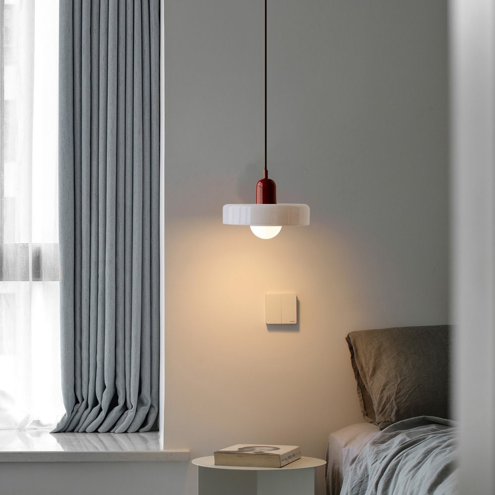Dining Room Modern Pendant Light | Bauhaus Glass Halo